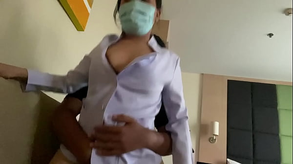 Cute nurse asks her friend to fuck her hard