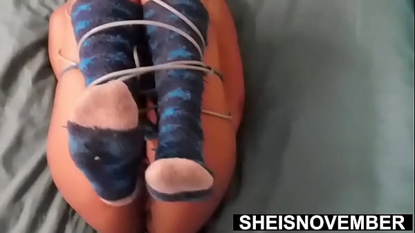 Teaching This Dirty Whore A Lesson, I Tie Up My Promiscuous Butt Naked Stepdaughter With Rope, Devious Hot Ebony Babe Sheisnovember Horny Old Stepdad Dominating Her Young Sexy Body, With Big Titties And Biggest Areolas Squeezed By Msnovember