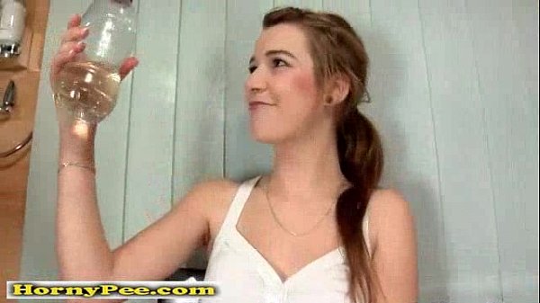 Steamy fetish teen pissing and masturbating