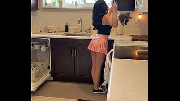 Carly Kiss Fucks Her Best Friend's Stepdad While House-Sitting