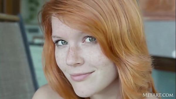 Mia Sollis takes a sun bath