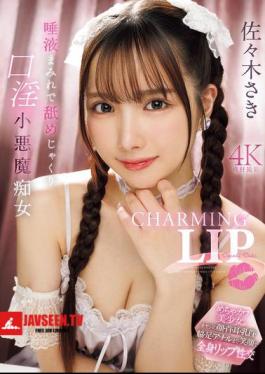CHARMING LIP - Saki Sasaki, The Devilish Slut Who Licks And Licks With Her Saliva