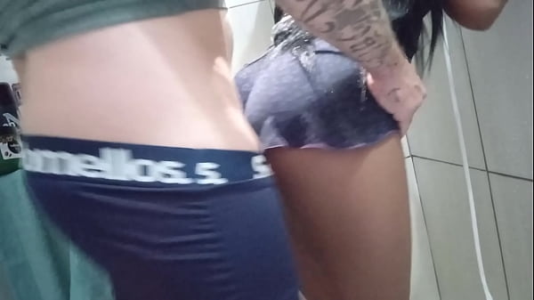 my MADASTRA caught me jerking off in the bathroom naughty caught my dick
