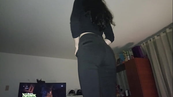 Laura's amateur being fucked in tight pants.
