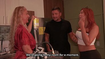 My girlfriend's stepmom has more experience—she fucks me like crazy!