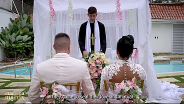 The Martix Wedding Chapter IV - Mariana Fucks the Priest in a Bathroom After Getting Married