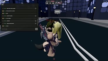 Wolf man fucks me in Roblox!