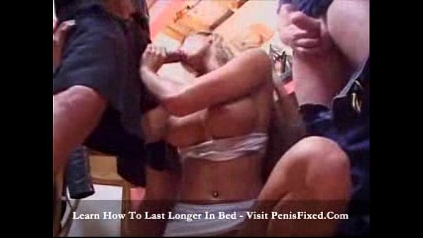 Gina is preparing for a hard cumshot