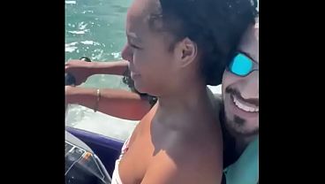 A delicious young Brazilian girl gets lost in her cuckolded husband's clutches and goes to have sex with the jet ski instructor at sea, far from her cuckolded husband.
