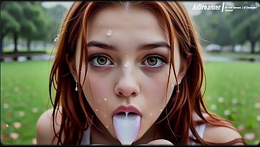 Girl ́s dream: rainy warmup before the blowjob [AI Generated]